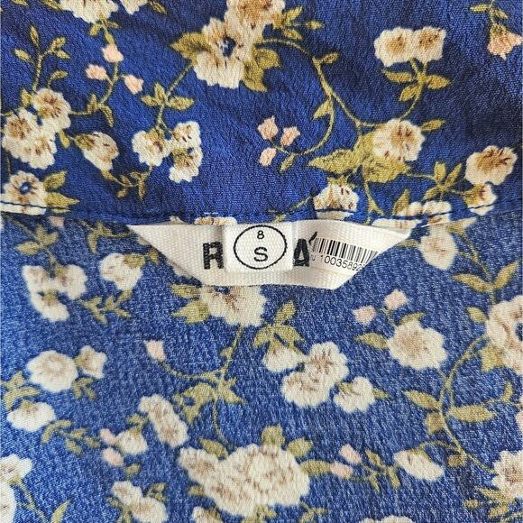 Rolla’s x Free People | Valerie Rambling Rose Dress in French Blue Size Small - Picture 6 of 14